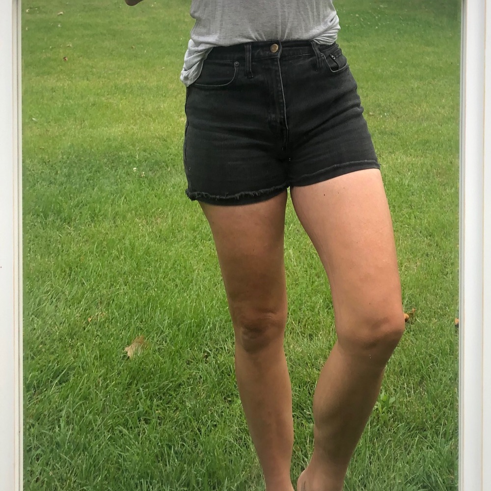 Madewell Black, High Waisted Shorts